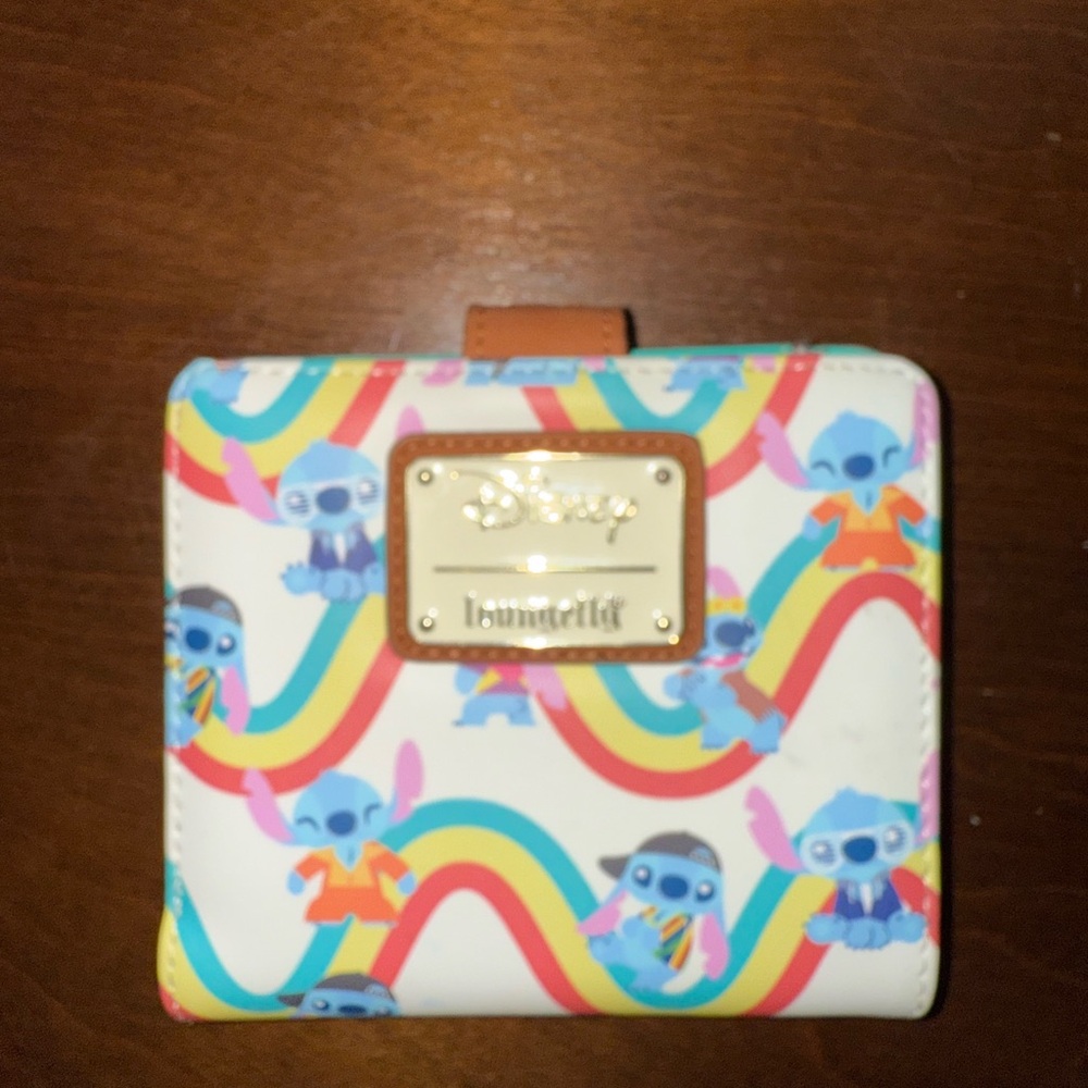 Disney White and Blue Bag with Floral Accents
